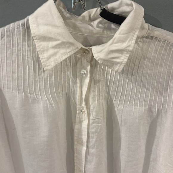 Elizabeth James white button down shirt S 🖤🖤 - Picture 7 of 7